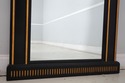 66713: BAKER Black Lacquer Neoclassical Mirror