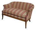 66717: Adam Style Satinwood Inlaid Loveseat Settee