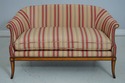 66717: Adam Style Satinwood Inlaid Loveseat Settee