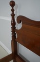 71133: STICKLEY Full Size Cherry Cannonball Bed