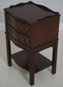 F71103: Pair Chippendale Mahogany 2 Drawer Nightst