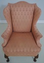L71131: Pair HICKORY CHAIR CO Queen Anne Wing Chai