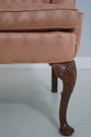 L71131: Pair HICKORY CHAIR CO Queen Anne Wing Chai