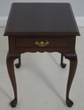 71127: STICKLEY Queen Anne 1 Drawer Mahogany Lamp 
