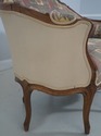 L71189: French 9 Leg Walnut Settee Loveseat