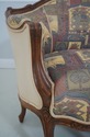 L71189: French 9 Leg Walnut Settee Loveseat