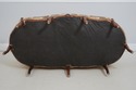 L71189: French 9 Leg Walnut Settee Loveseat