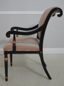 L71143: Set of 8 FABRIZI Black Upholstered Regency