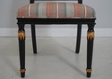 L71143: Set of 8 FABRIZI Black Upholstered Regency