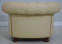 L71181: Pair Creme Color Leather Chesterfield Chai