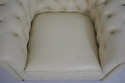 L71181: Pair Creme Color Leather Chesterfield Chai