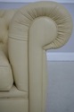 L71181: Pair Creme Color Leather Chesterfield Chai