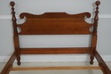71133: STICKLEY Full Size Cherry Cannonball Bed