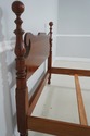 71133: STICKLEY Full Size Cherry Cannonball Bed
