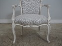 62589EC: Pair French Louis XV Custom Upholstered O