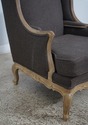 62630EC: French 2 Piece Chaise Chair w. Ottoman