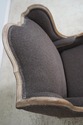 62630EC: French 2 Piece Chaise Chair w. Ottoman