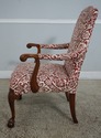 L62587EC: Ball & Claw Newly Upholstered Vintage Ar