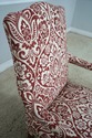 L62587EC: Ball & Claw Newly Upholstered Vintage Ar