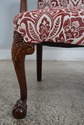 L62587EC: Ball & Claw Newly Upholstered Vintage Ar