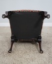 62586EC: Georgian Style Carved Mahogany Newly Upho