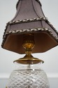 LF62604EC: WATERFORD Signed Crystal & Brass Table 