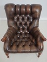 L71229: STICKLEY Tufted Leather Leopold Chair & Ot
