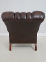 L71229: STICKLEY Tufted Leather Leopold Chair & Ot