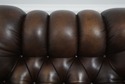L71229: STICKLEY Tufted Leather Leopold Chair & Ot