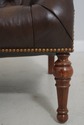 L71229: STICKLEY Tufted Leather Leopold Chair & Ot