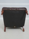 L71229: STICKLEY Tufted Leather Leopold Chair & Ot