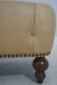 71190: Chesterfield Style Tufted Leather Ottoman S