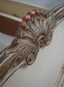 F71215: Pair Antique French Painted Mahogany Twin 