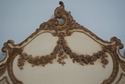 F71215: Pair Antique French Painted Mahogany Twin 