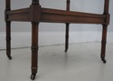 L71185: Regency Style 4 Tier Mahogany Bamboo Form 