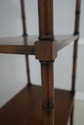 L71185: Regency Style 4 Tier Mahogany Bamboo Form 
