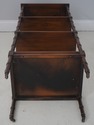 L71185: Regency Style 4 Tier Mahogany Bamboo Form 