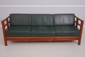 71140: THOMAS MOSER Winward Cherry Leather Sofa