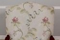 58130EC: Pair Silk Blend Upholstered High Back Ope