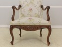 58130EC: Pair Silk Blend Upholstered High Back Ope