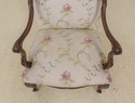 58130EC: Pair Silk Blend Upholstered High Back Ope