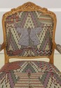 58129EC: Pair French Louis XV Style Upholstered Ar