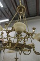 F56733EC: Monumental French Style Bronze Chandelie