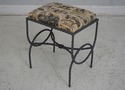 L66786: Pair Rope Twist Iron Horse Print Upholster