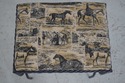 L66786: Pair Rope Twist Iron Horse Print Upholster