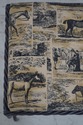 L66786: Pair Rope Twist Iron Horse Print Upholster