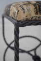 L66786: Pair Rope Twist Iron Horse Print Upholster