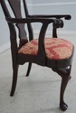 L65745: Set of 8 STICKLEY Damask Upholstered Mahog