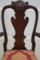 L65745: Set of 8 STICKLEY Damask Upholstered Mahog