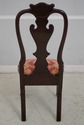 L65745: Set of 8 STICKLEY Damask Upholstered Mahog